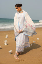 Powder Blue Embroidered Lawn 3-Piece Set
