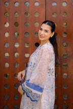 Off White Munar Silk Tunic Set