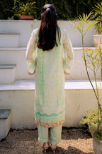 Green Embroidered Kurta Set (Munar)