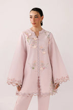 Powder Pink Self Jacquard 2-Piece Suit