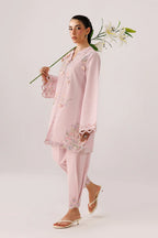 Powder Pink Self Jacquard 2-Piece Suit
