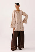 Warm Beige Self Jacquard 2-Piece Suit