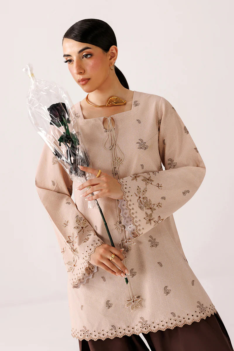 Warm Beige Self Jacquard 2-Piece Suit
