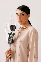 Warm Beige Self Jacquard 2-Piece Suit