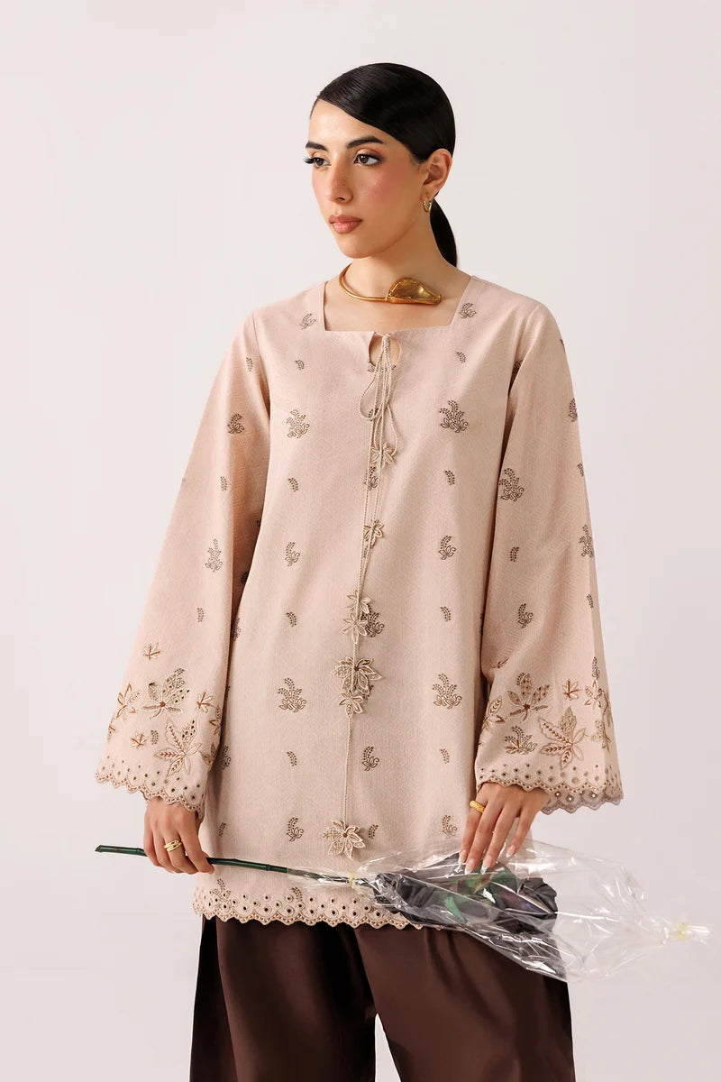 Warm Beige Self Jacquard 2-Piece Suit