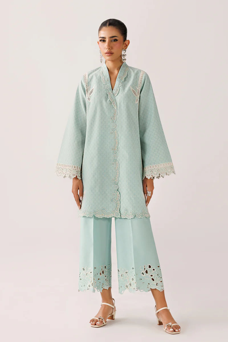 Mint Self Jacquard 2-Piece Suit