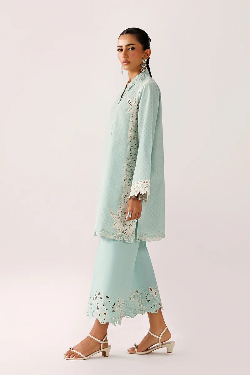 Mint Self Jacquard 2-Piece Suit