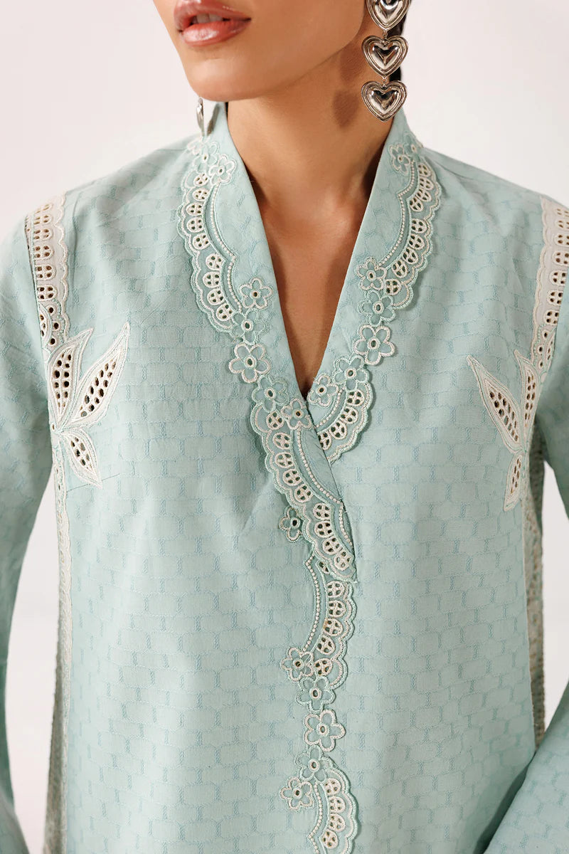 Mint Self Jacquard 2-Piece Suit