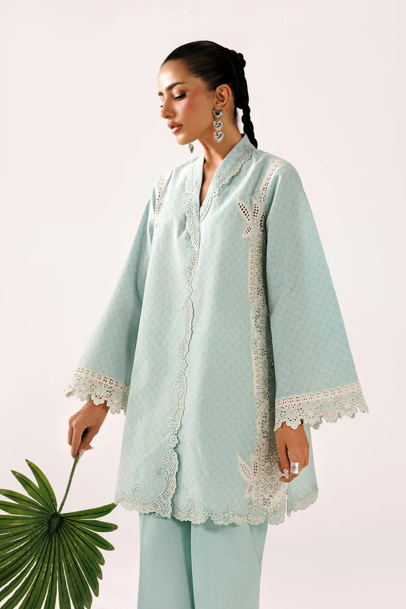 Mint Self Jacquard 2-Piece Suit