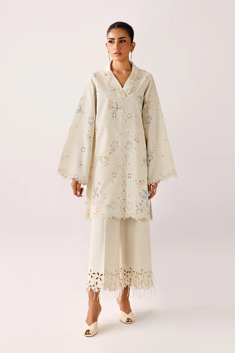 Pearl Ivory Self Jacquard 2-Piece Suit