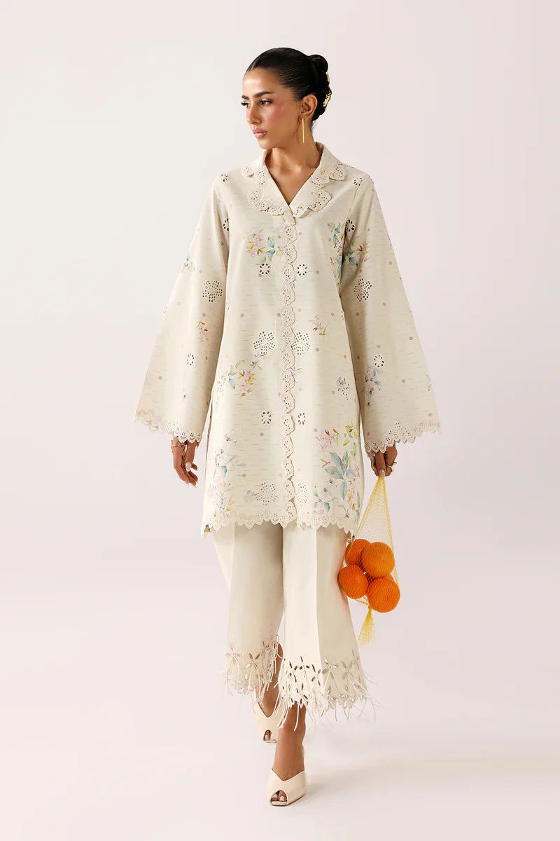 Pearl Ivory Self Jacquard 2-Piece Suit
