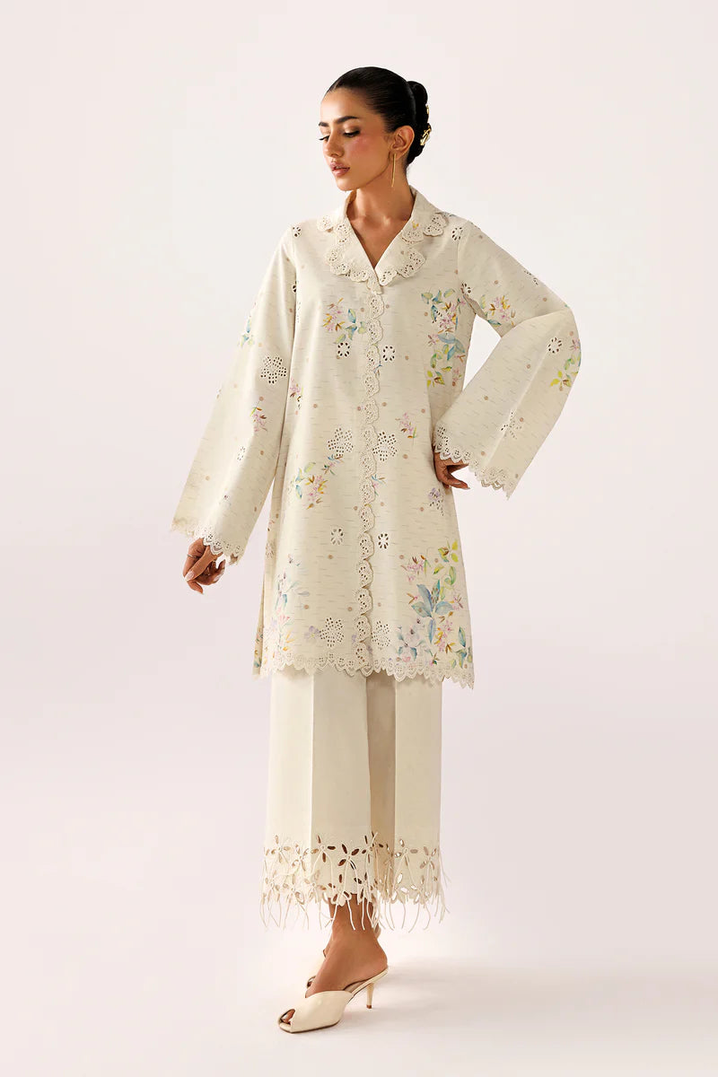 Pearl Ivory Self Jacquard 2-Piece Suit