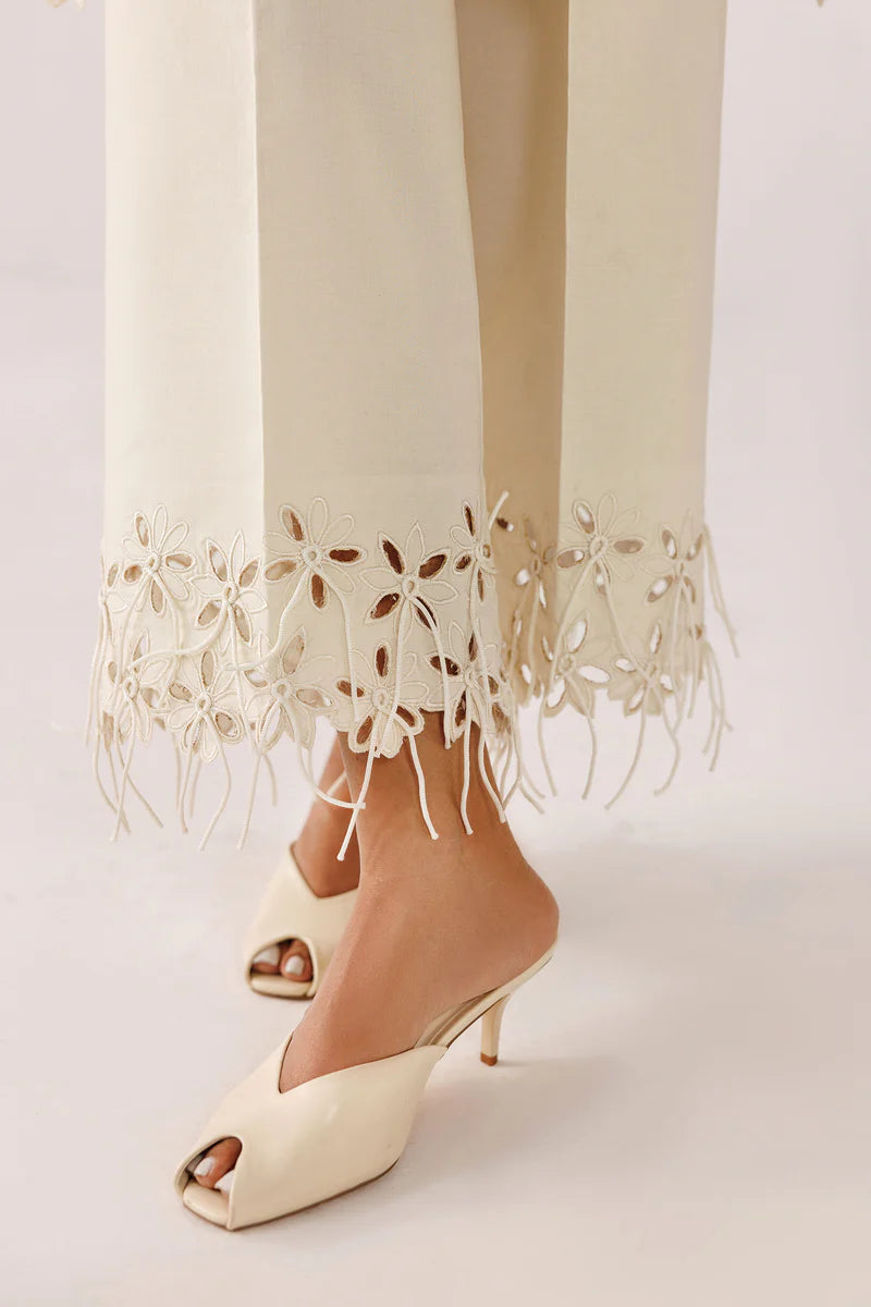 Pearl Ivory Self Jacquard 2-Piece Suit