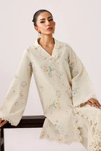 Pearl Ivory Self Jacquard 2-Piece Suit