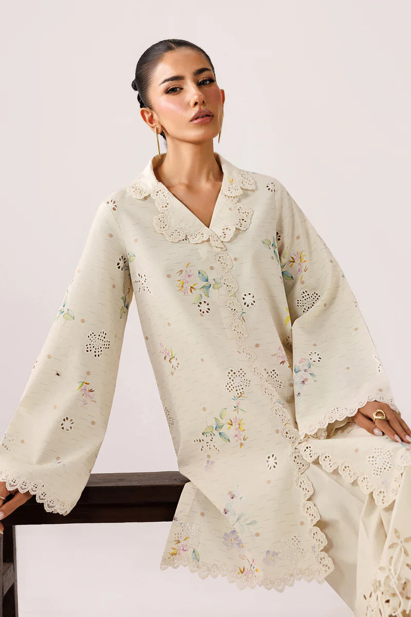 Pearl Ivory Self Jacquard 2-Piece Suit