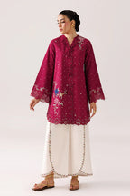 Berry Self Jacquard 2-Piece Skirt Set