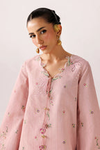 Blush Self Jacquard Dhoti Set