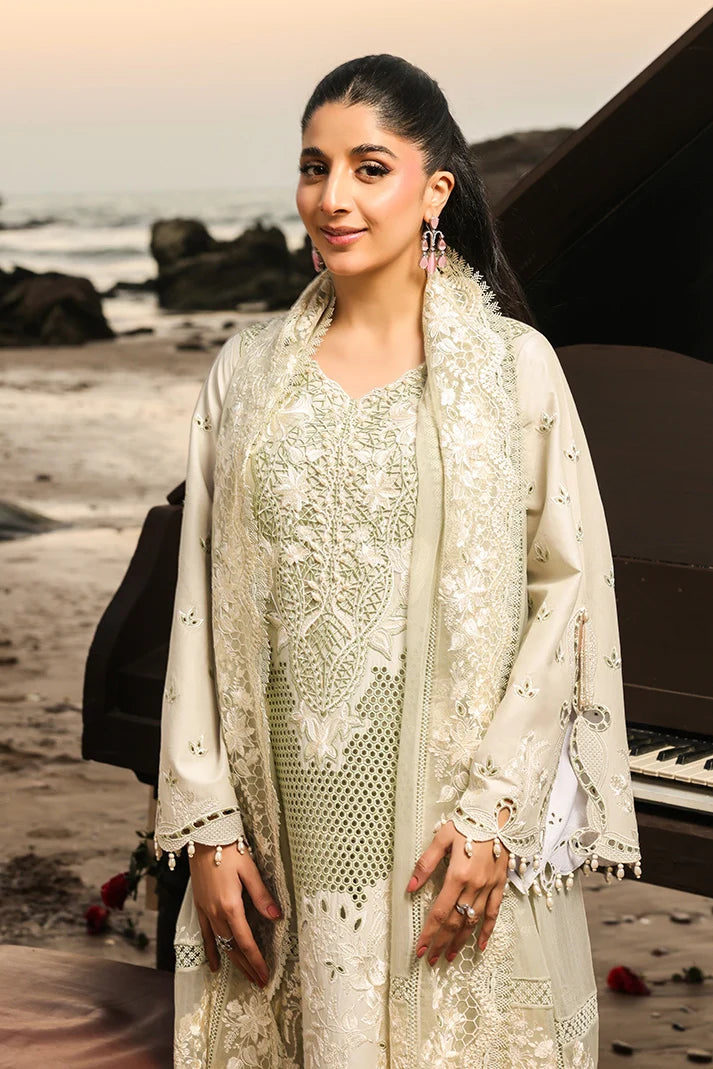 Pearl Ivory Organza Lawn 3-Piece Set