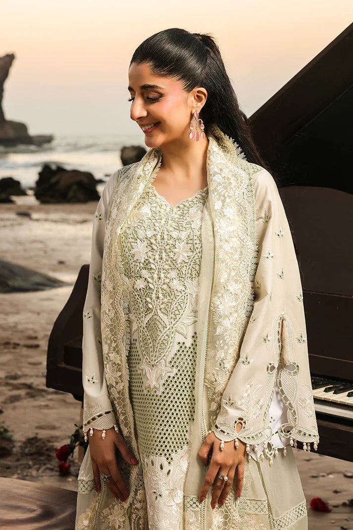 Pearl Ivory Organza Lawn 3-Piece Set