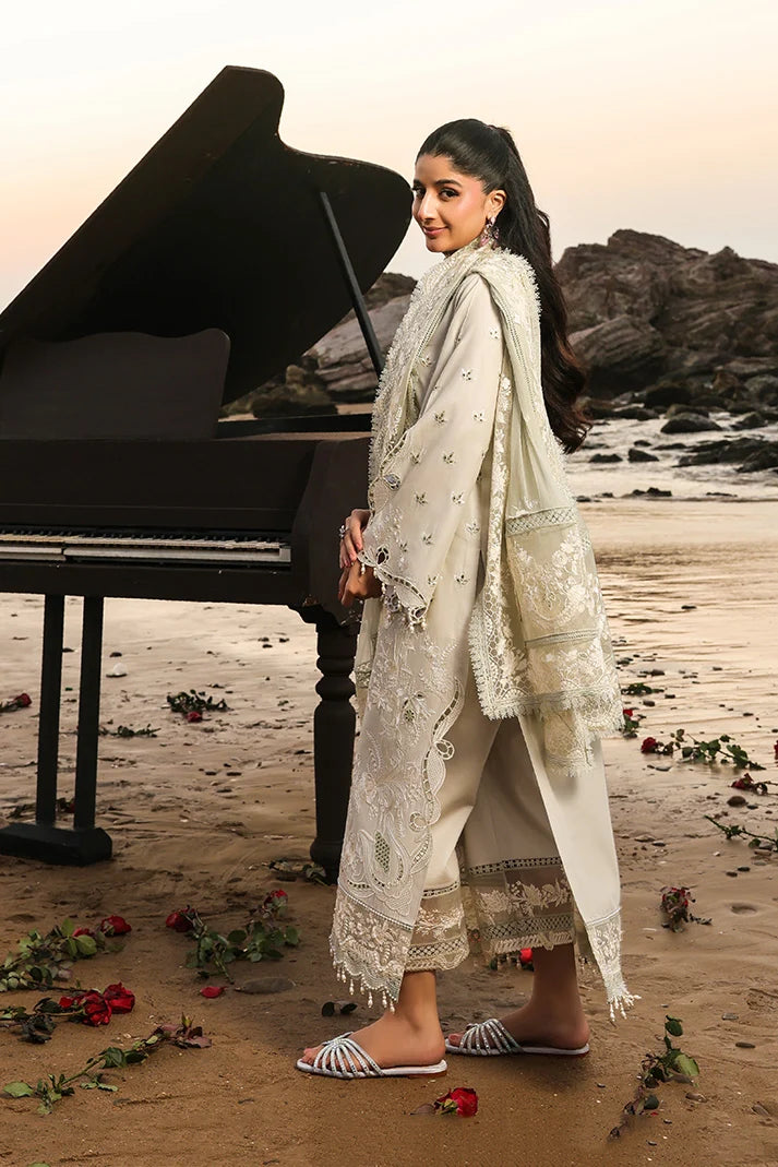 Pearl Ivory Organza Lawn 3-Piece Set