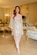 Light Pink Embroidered Kurta Set (Munar)
