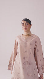 Warm Beige Self Jacquard 2-Piece Suit