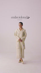Pearl Ivory Self Jacquard 2-Piece Suit