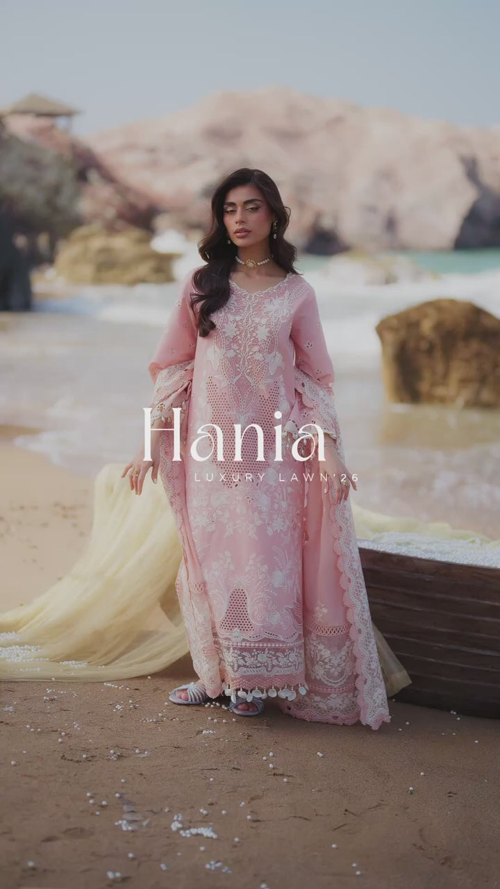 Blush Peach Embroidered Lawn 3-Piece Set